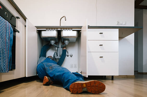 Professional Drain Cleaning technician working in Whitestown, IN
